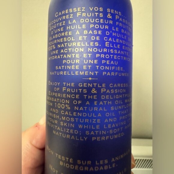 Fruits & Passion Green Apple Bath Oil Huile de Bain Pomme Verte Unused - Picture 6 of 7